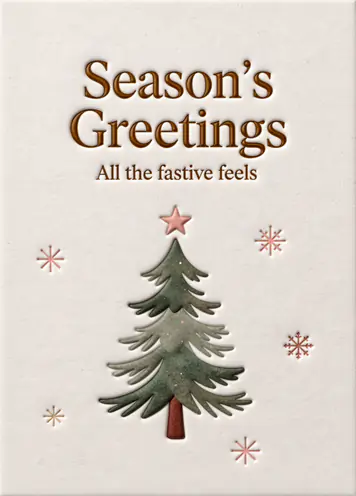 Nordic Minimal, Christmas card cover