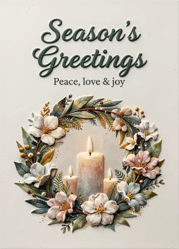 Advent Sparkle, Christmas card cover