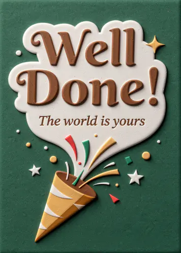 Pop Of Joy, congratulations card cover