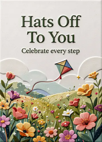 Kite Of Wins, congratulations card cover
