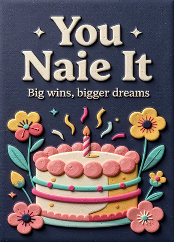 Confetti Cake, congratulations card cover