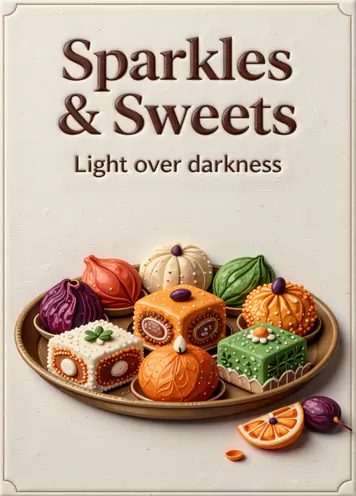 Sweet Murals, Diwali card cover