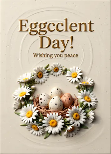 Daisy Crown, Easter card cover