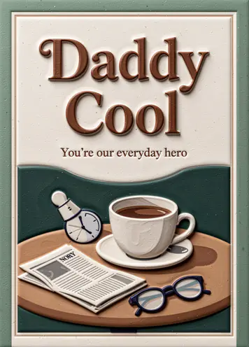 Coffee And Paper, Father’s Day card cover