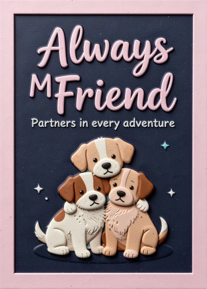 Best Buds, friendship card cover