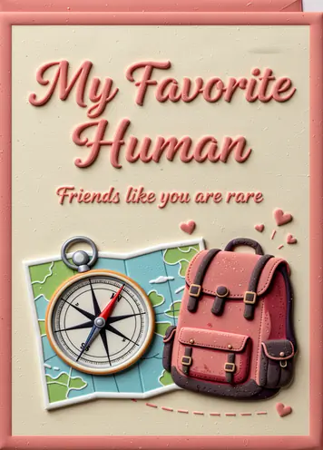 Adventure Friends, friendship card cover
