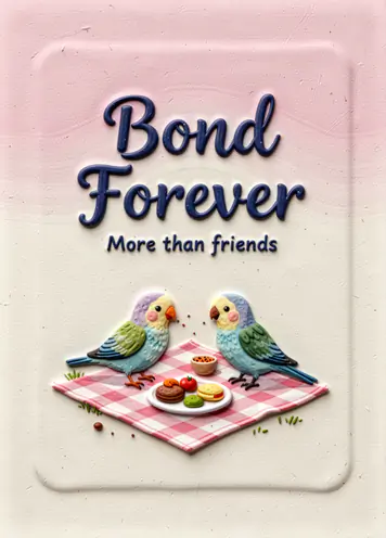 Picnic Pals, friendship card cover