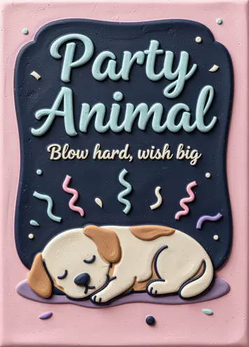 Party Pooper, funny birthday card cover
