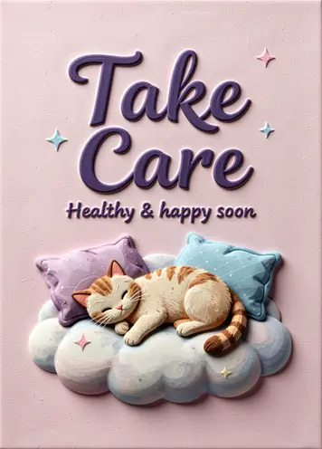 Pillow Fight Of Feels, get well card cover
