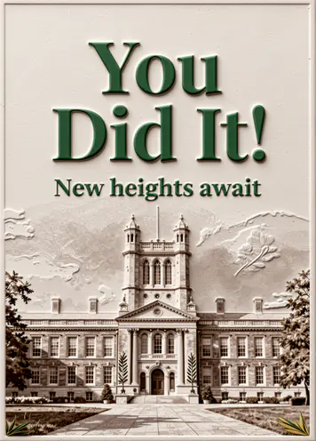 Vintage Scholar, graduation card cover