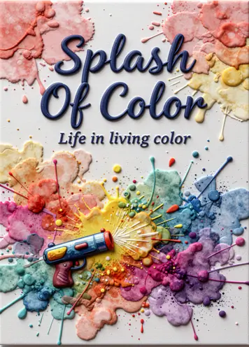 Rainbow Splash, Holi card cover