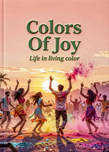 Festive Dance, Holi card cover