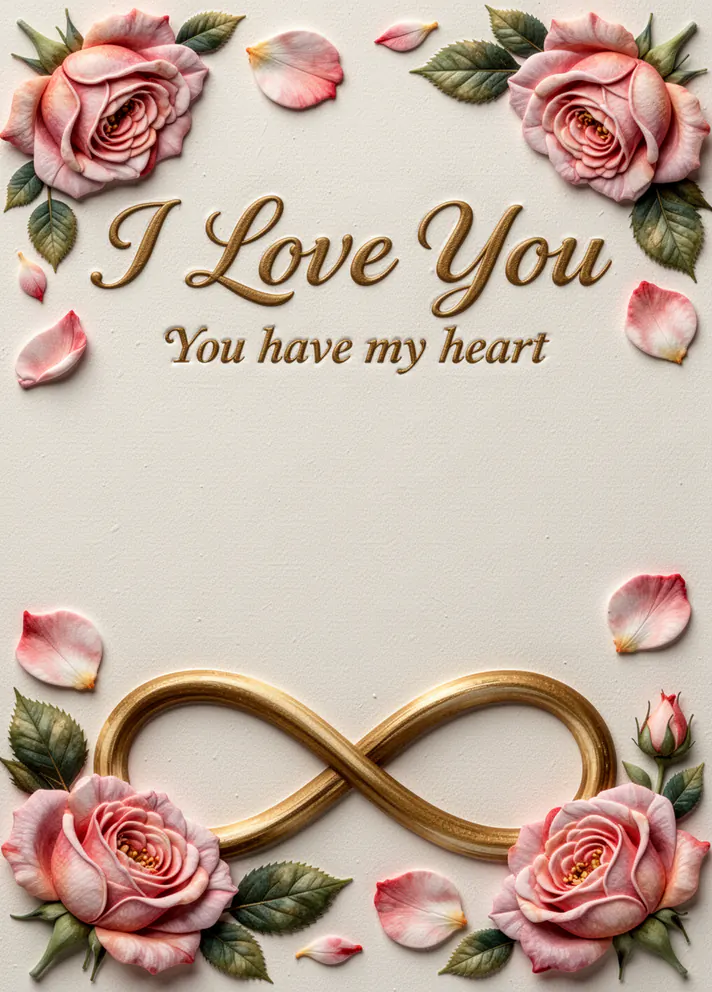 Endless Love Knot, love card cover