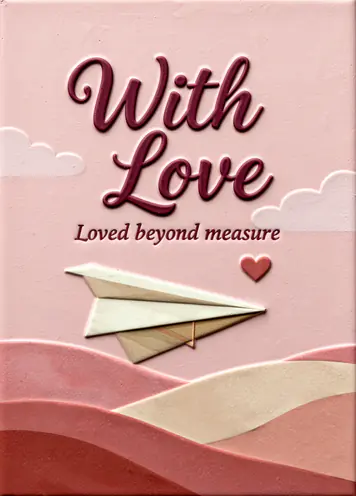 Paper Plane Letter, love card cover