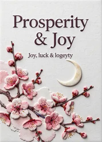 Plum Blossoms, Lunar New Year card cover
