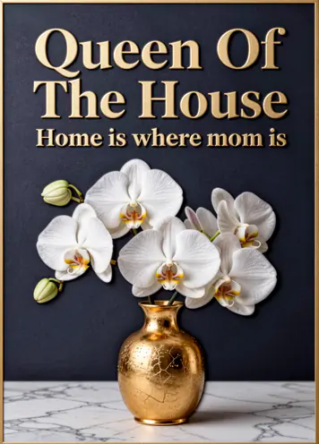 Elegant Orchid Mom, Mother’s Day card cover