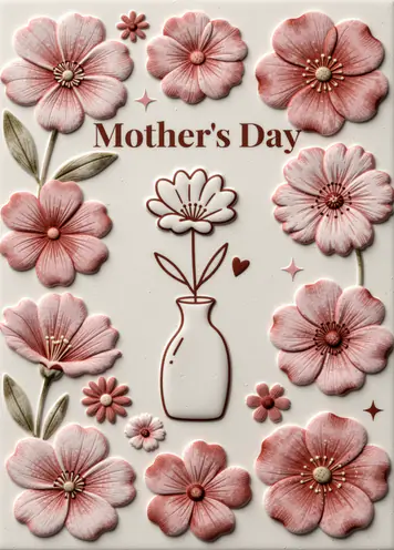 Simple Thanks, Mother’s Day card cover