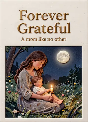 Candlelight & Lullaby, Mother’s Day card cover