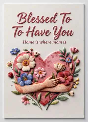 Endless Hugs, Mother’s Day card cover