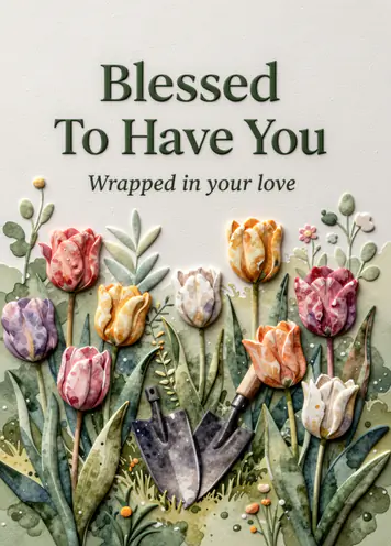 Garden Of Mom, Mother’s Day card cover
