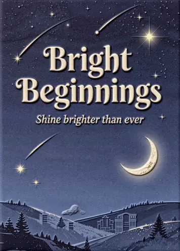 Stargazer, New Year card cover
