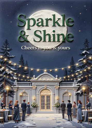 Winter Gala, New Year card cover