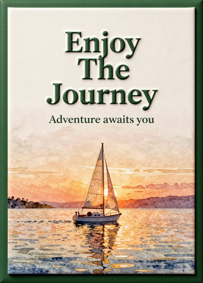 Set Sail, retirement card cover