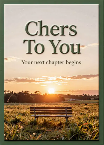 Golden Hour, retirement card cover