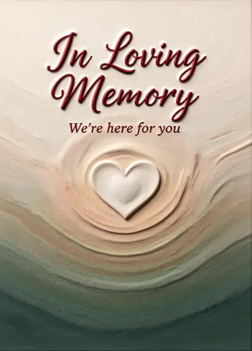 Endless Love Light, sympathy card cover