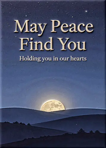 Stars Above, sympathy card cover