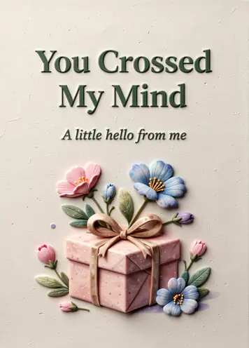 Gift Of Gratitude, thinking of you card cover
