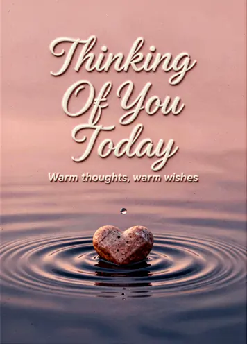 Ripple Of Care, thinking of you card cover