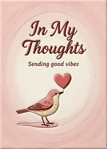Little Reminder, thinking of you card cover