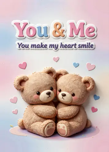 Love Bears, Valentine’s Day card cover